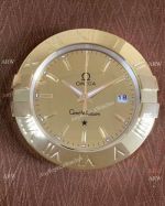 New Copy Omega Constellation Wall Clock Yellow Gold Clock